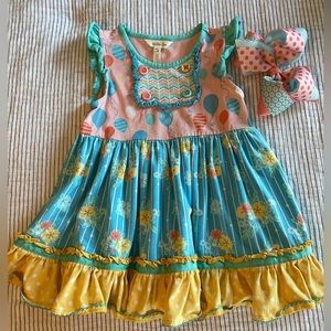 Matilda Jane top and matching bow